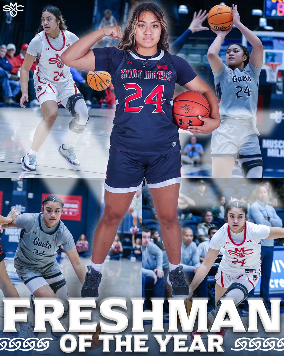 Introducing your @WCCsports Freshman of the Year: 𝐙𝐞𝐫𝐲𝐡𝐢𝐚 𝐀𝐨𝐤𝐮𝐬𝐨 🔥 #GaelsRise