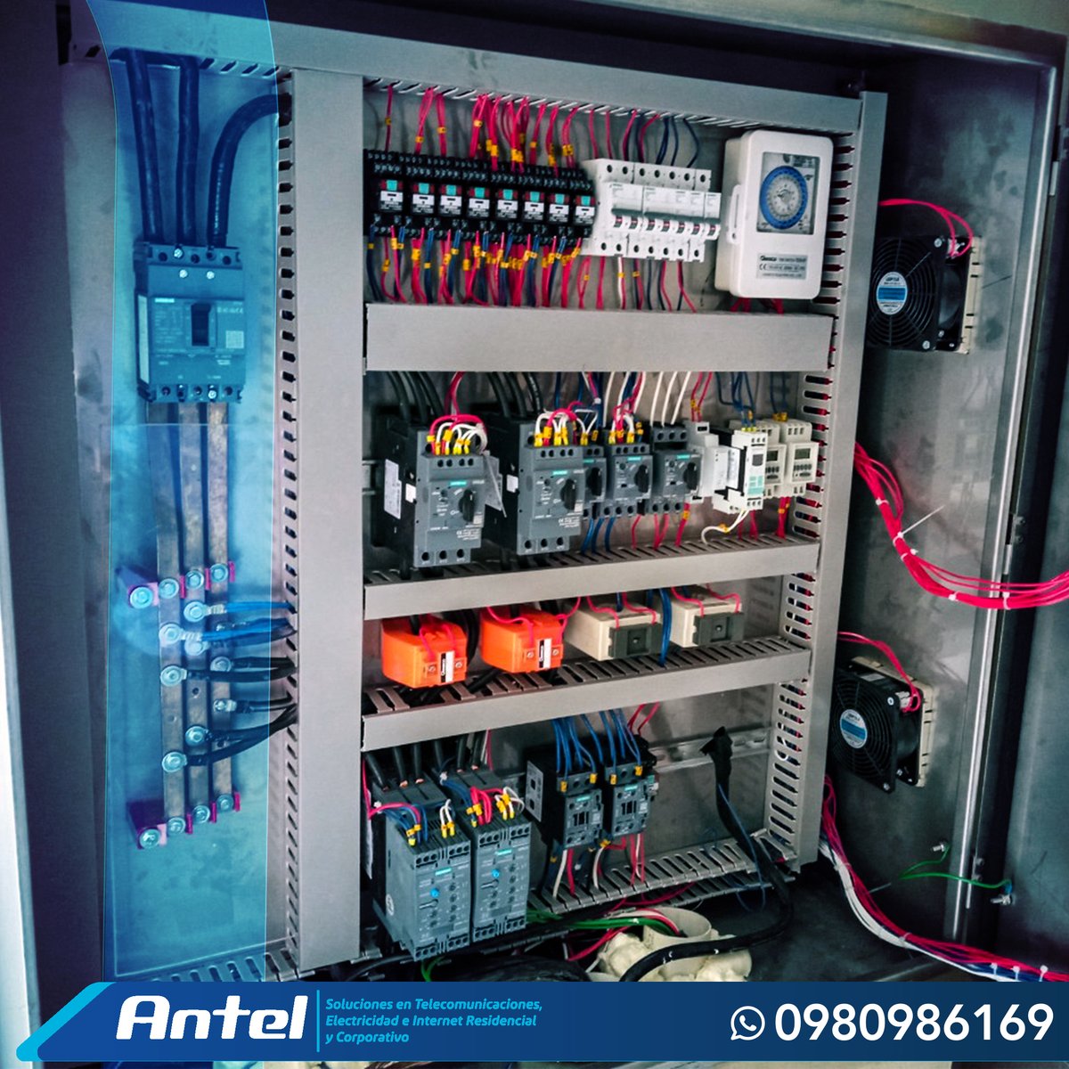 Antel_ec's tweet photo. Tableros de control de velocidad y arranque de motores. https://t.co/3306g3Qka1