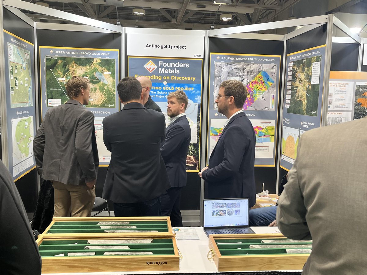 Founders Metals core shack at #PDAC. Learn more about Founders Metals: fdrmetals.com $FDR.V $FDMIF #gold #tsxv #otcqx #suriname #PDAC2024