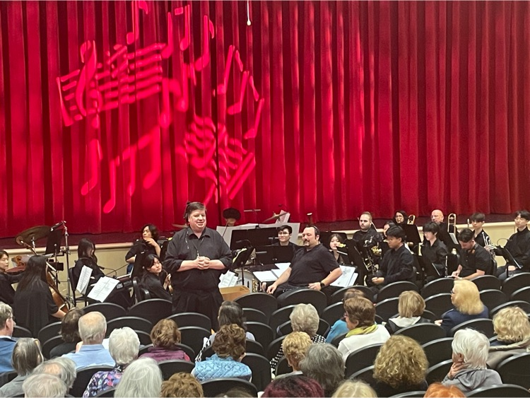 The all-school musical production of "The Music Man" hosts their senior citizen matinee performance 🎭 🐾