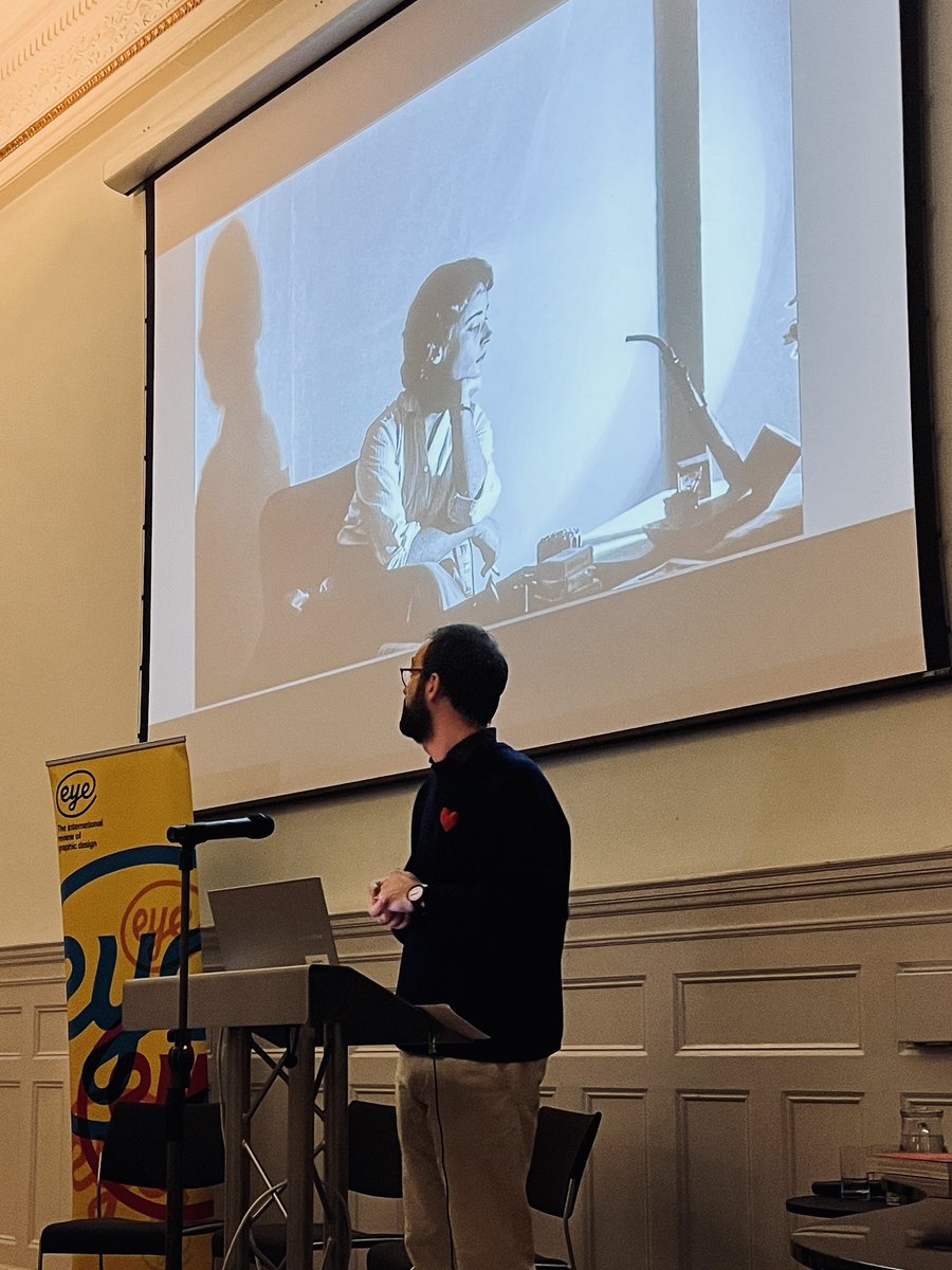 eyemagazine's tweet image. Luca Pitoni talks about Anita Klinz at tonight’s #TypeTuesday #bookdesign #graphicdesign