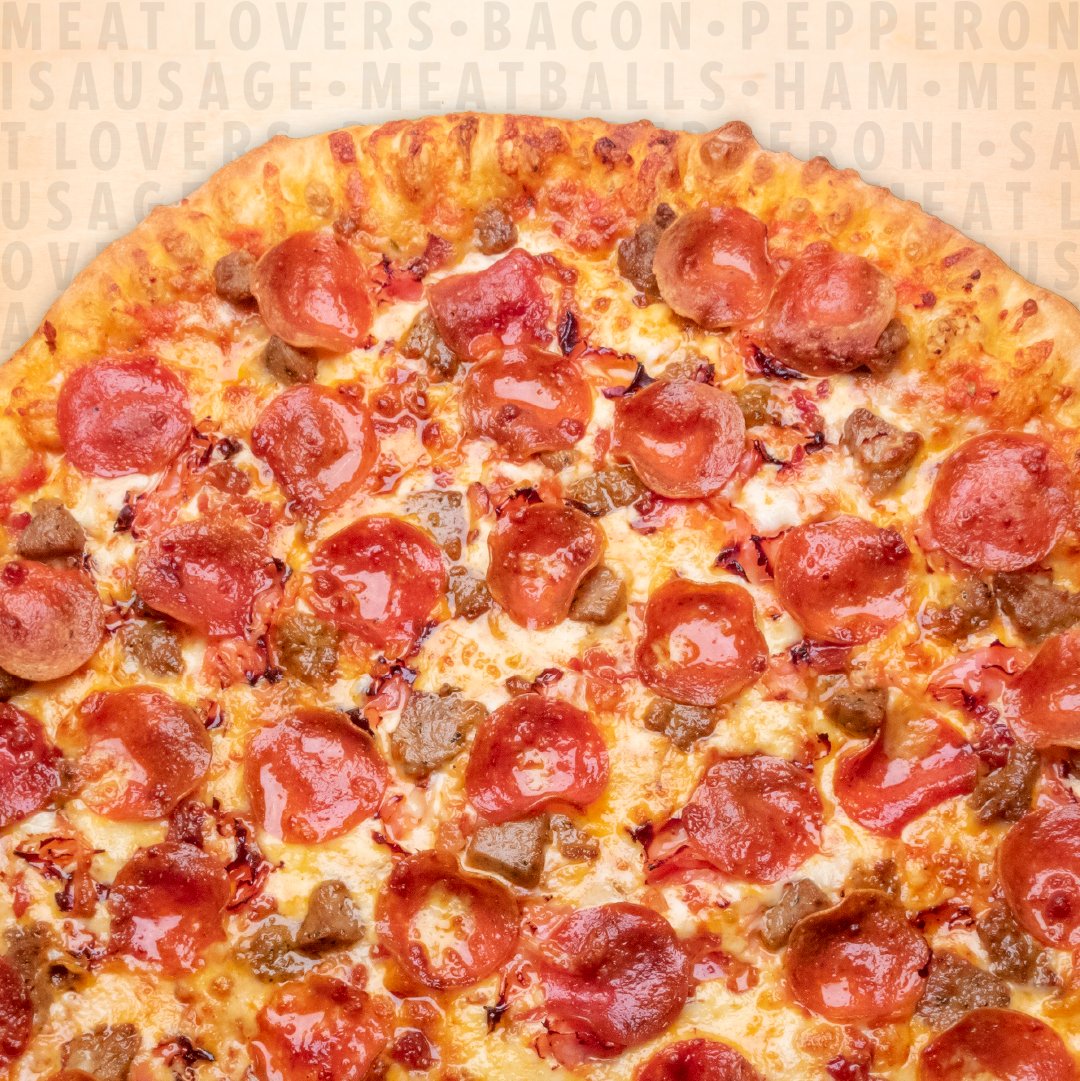 Bring your appetite, you'll need it! Our Meatlovers Pizza is loaded with all of your favorites. Get yours tonight!