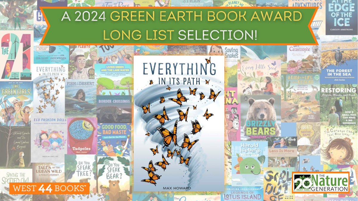 🥳 Congratulations to West 44 author Max Howard on EVERYTHING IN ITS PATH being featured on @TheNatGen's Green Earth Book Award Long List! Get a copy of this inspiring YA novel in verse: conta.cc/3wNKbFA