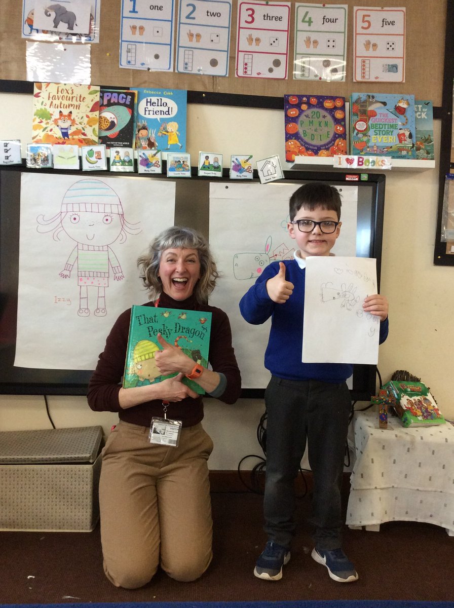 📚🖌️The children were so proud of their illustrations from today. Thank you Melanie Williamson for helping the children challenge their artistic abilities and encourage aspiration for future illustrators. #Everythingispossible 📚🖌️<a href="/QueensCoEURC/">Queen's Park C.E/U.R.C. Primary School</a> <a href="/MrsCadamyQP/">Mrs Cadamy</a> <a href="/MissHughesQP/">Miss Hughes</a>