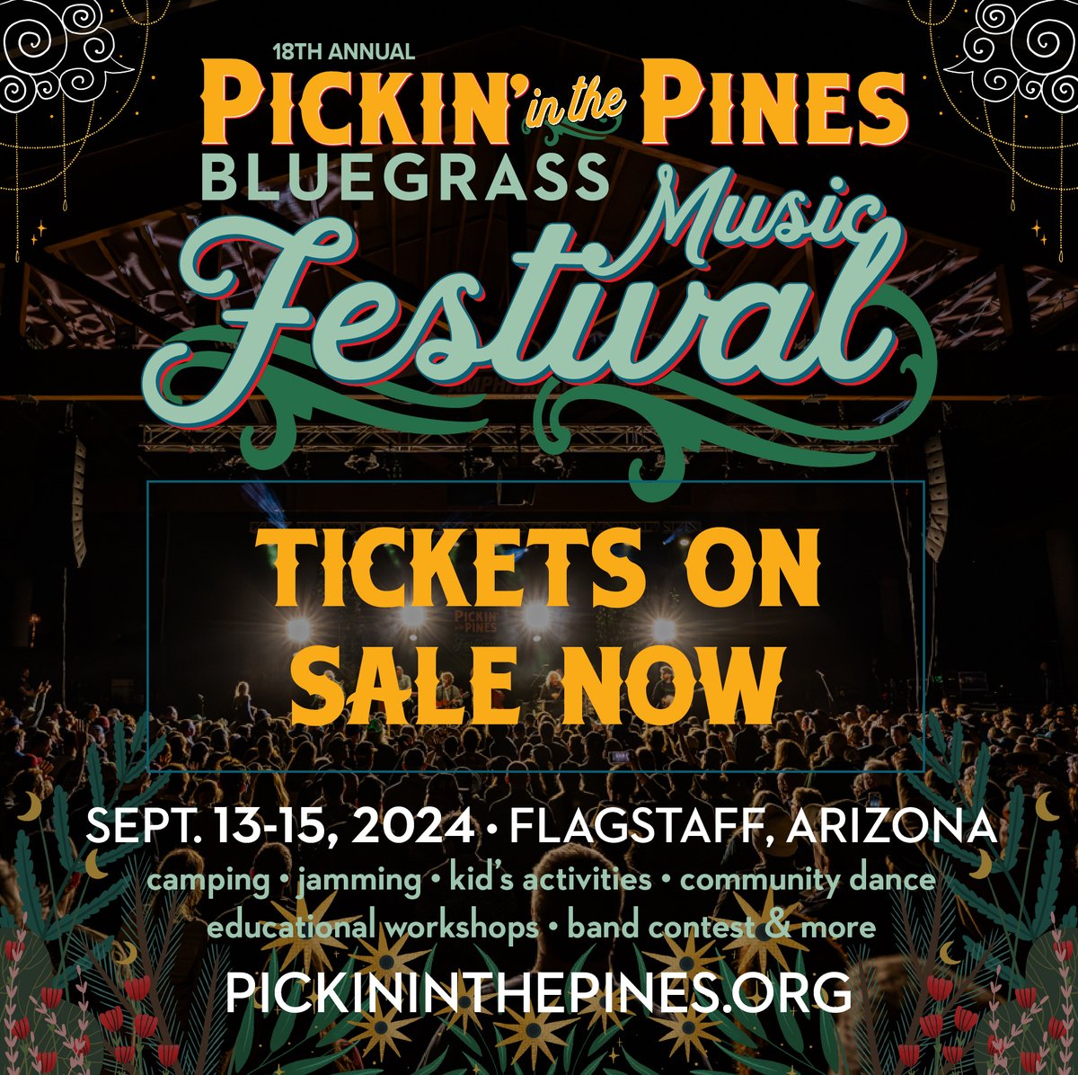 2024 Tickets on sale now at pickininthepines.org!