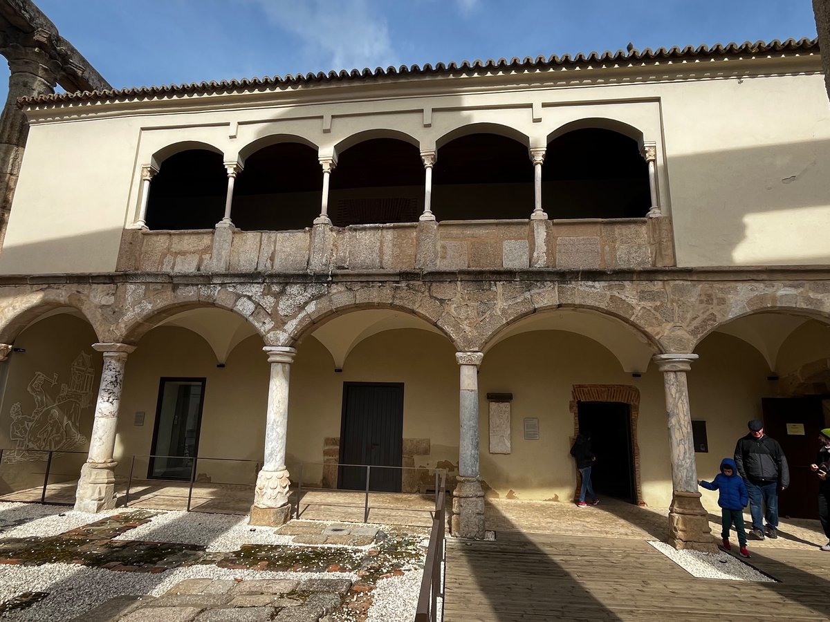 The #roman temple of Diana in #Merida #Spain showing what is left of the Palacio de Corbos