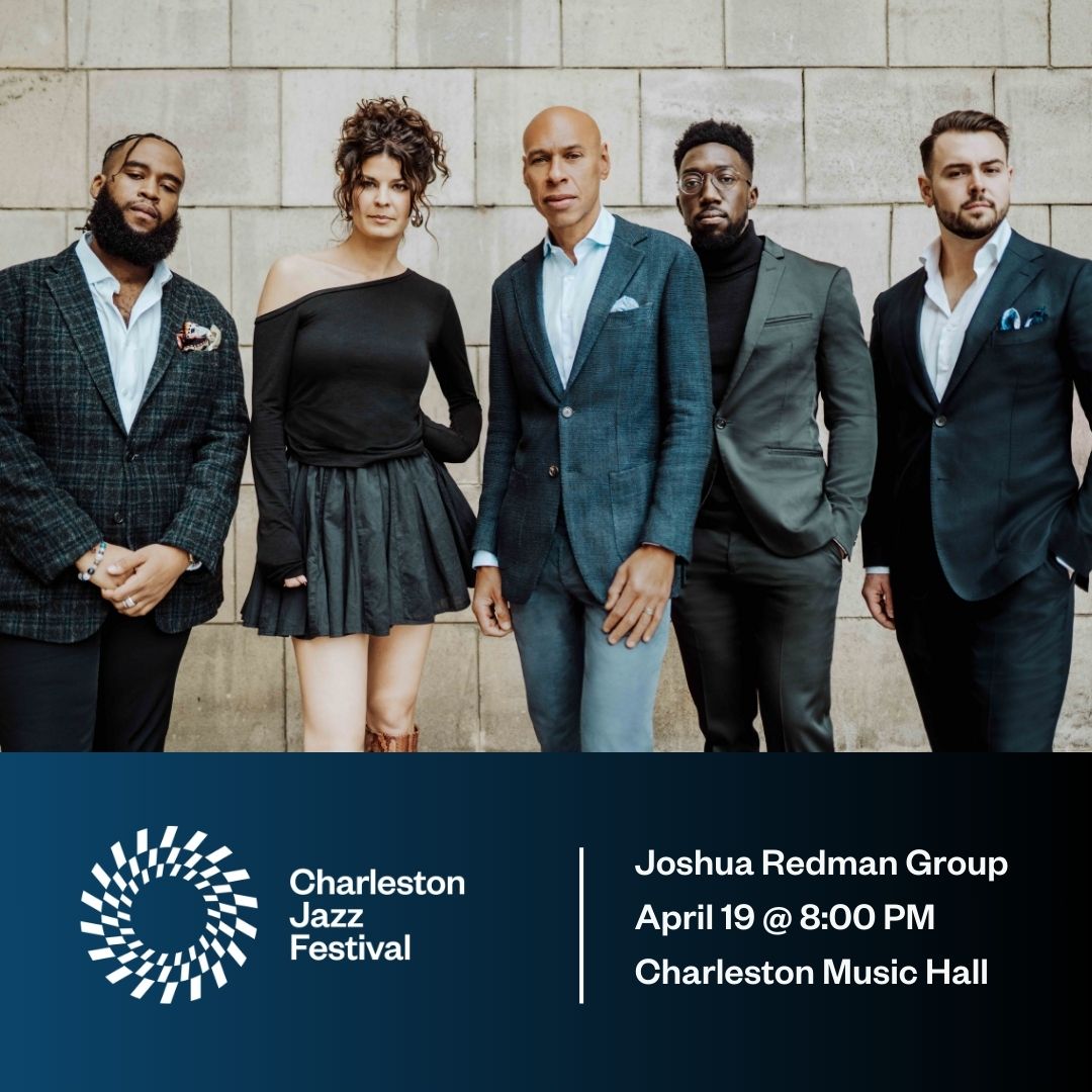 Do you have your tickets? Charleston Jazz Festival: Joshua Redman Group Where Are We Tour April 19 @ 8:00 PM Charleston Music Hall 🎟️ charlestonjazz.com/festival Special thanks: Medical University of South Carolina. #CharlestonJazzFestival #JoshuaRedman #CHS @Joshua_Redman