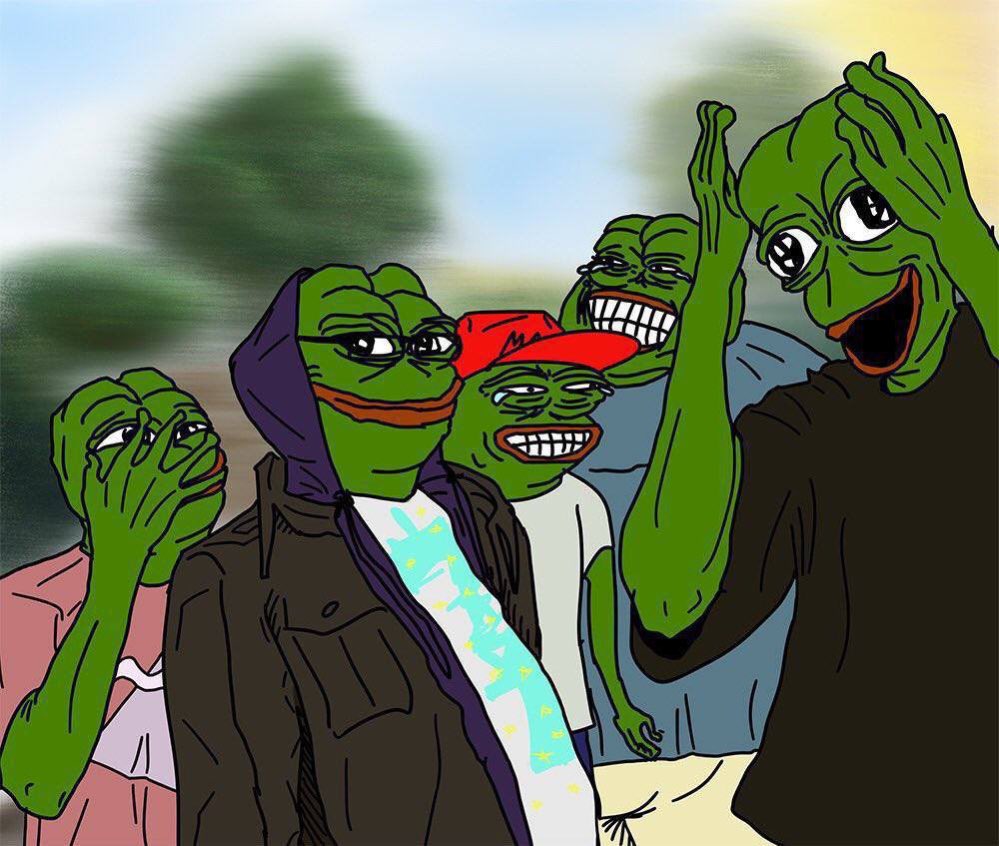 #PEPE When your friend who’s always late finally shows up and the squad’s reaction is just pure #Pepe joy. #FashionablyLate