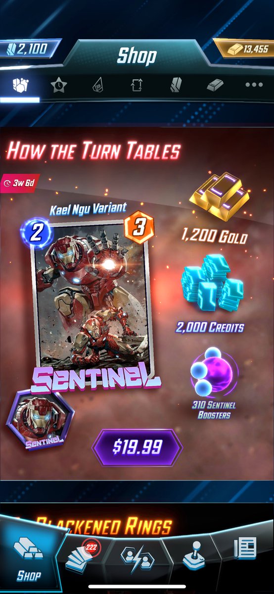 new sentinel variant goes CRAZY. But why does it have to cost real money??? 🥹