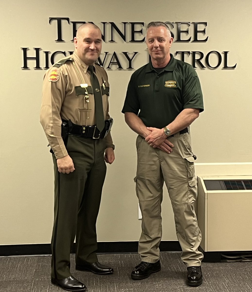 After 27 years with the @TNHighwayPatrol and a total of 34 years in law enforcement Lieutenant Bobby Clevenger has retired. Thank you for your service to the great state of Tennessee. Congratulations and I wish you all the best on your retirement! @THPChattanooga