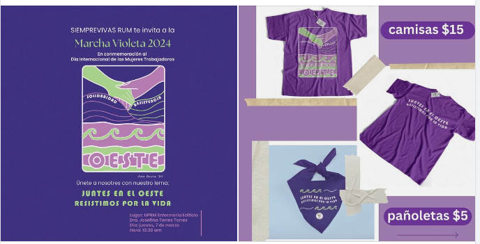 PARTICIPA EN LA MARCHA VIOLETA 2024
PUBLICA: <a href="/siemprevivasrum/">SIEMPREVIVAS</a>
Colegial,
Nos vestimos de violeta el próximo jueves, 7 de marzo en nuestra marcha por la paz y la equidad. No faltes, únete a nosotros y muestra tu apoyo usando tu camiseta violeta.
¡Tu participación es fundamental!
