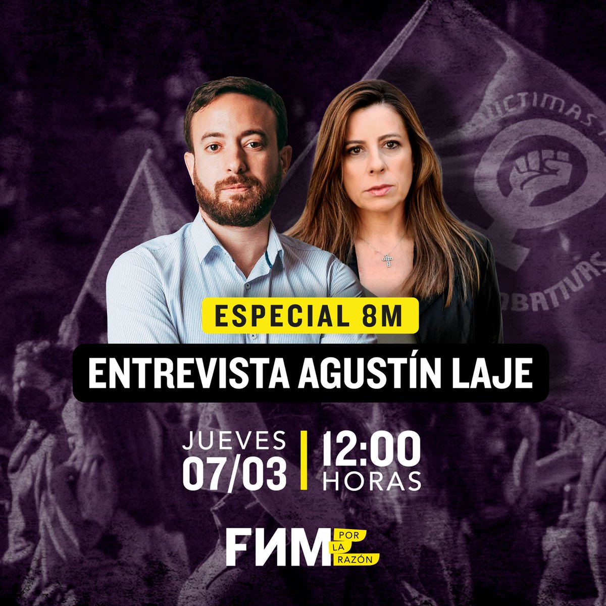 fundacionfnm's tweet photo. IMPERDIBLE: ESPECIAL 8-M 🙌

Entrevista a Agustín Laje por FNM

@tere_marinovic @AgustinLaje 

Jueves 7 marzo/ 12:00 https://t.co/rKhVFemkaT