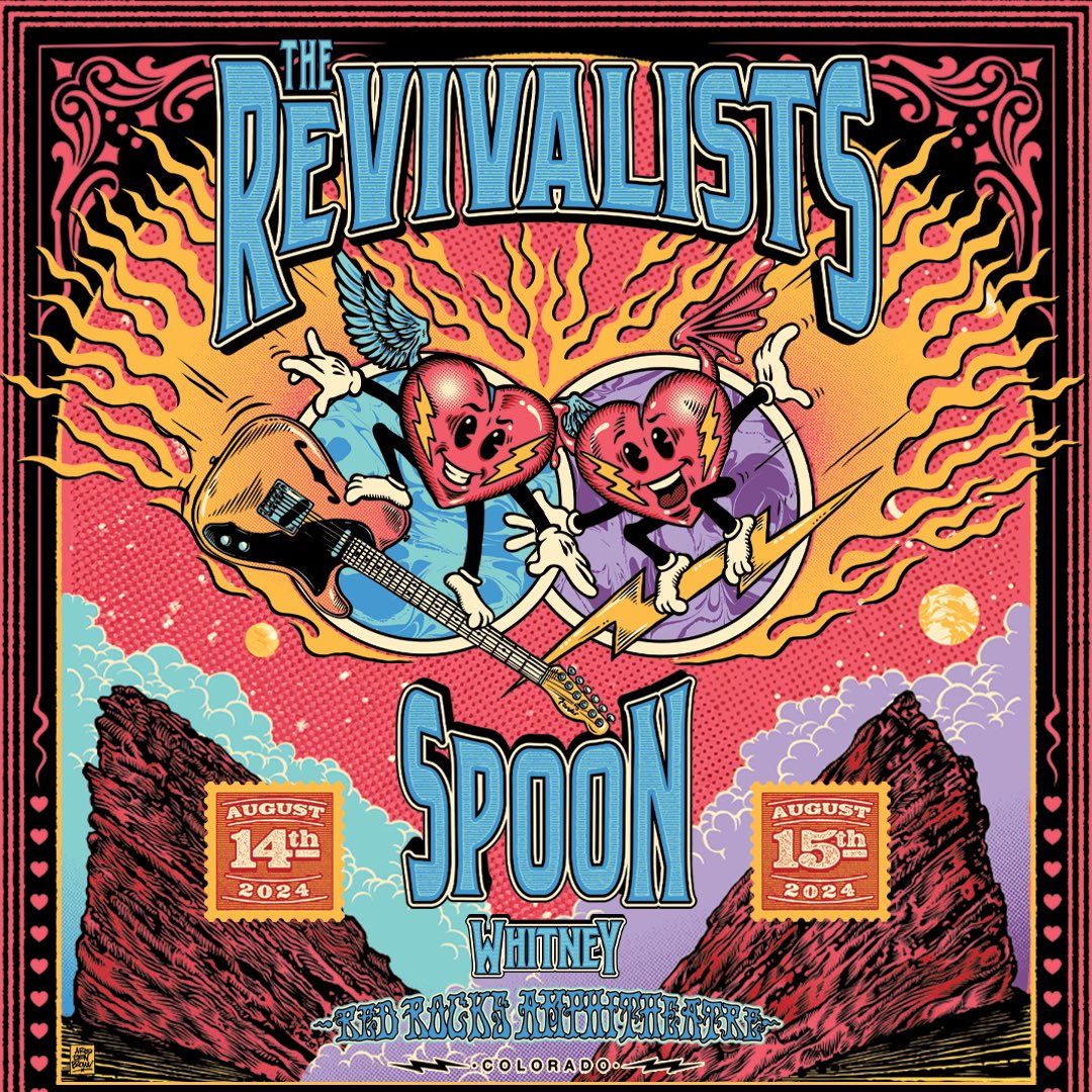 Whitney (@whitneytheband) on Twitter photo We’re excited to join <a href="/therevivalists/">The Revivalists</a> & <a href="/spoontheband/">SPOON</a> at <a href="/RedRocksCO/">Red Rocks Park & Amphitheatre</a> on Aug 14 + 15! Tix on sale now: 10atoms.com/WhitneyTour 💙 We’re excited to join <a href="/therevivalists/">The Revivalists</a> & <a href="/spoontheband/">SPOON</a> at <a href="/RedRocksCO/">Red Rocks Park & Amphitheatre</a> on Aug 14 + 15! Tix on sale now: 10atoms.com/WhitneyTour 💙