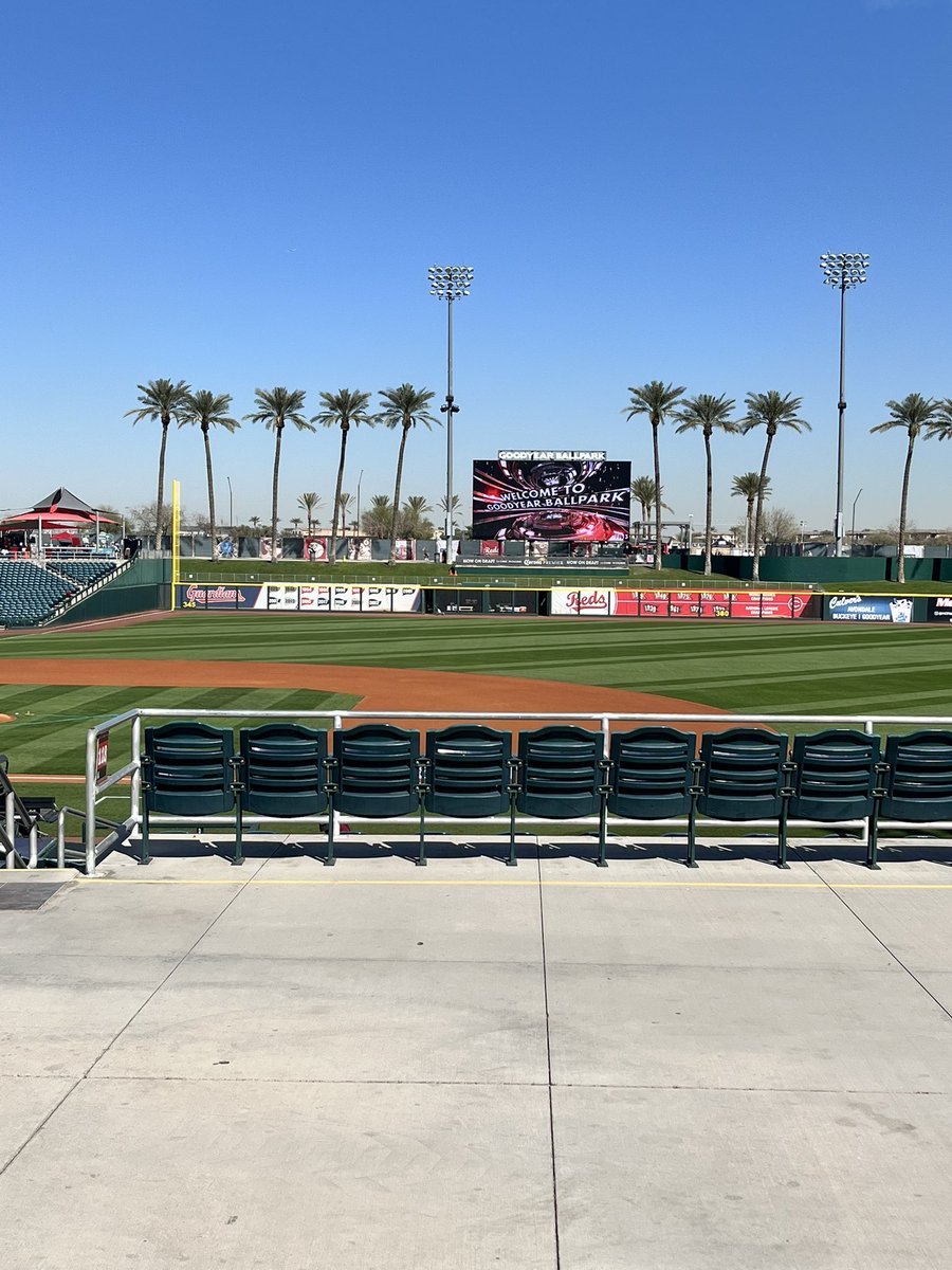 Another great day at Goodyear Ballpark.  Guardians take on the Mariners at 3:05 ET.  Get ready for some velo as Gavin Williams takes the mound for the Guards.  Webcast exclusive today on mlb.com and cleguardians.com.