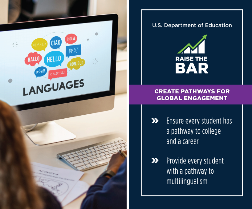 If we’re going to prepare our students for a global market, let’s Raise the Bar to provide better pathways for global engagement. ed.gov/RaiseTheBar