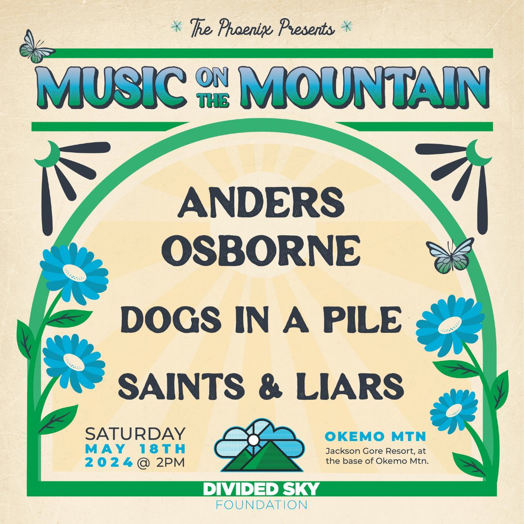 GET READY TO JAM! Music on the Mountain, a concert created to celebrate recovery, will be held directly after Divided Sky Foundation’s Fun(d) Run on Saturday, May 18, 2024. Doors open at 2pm EST.