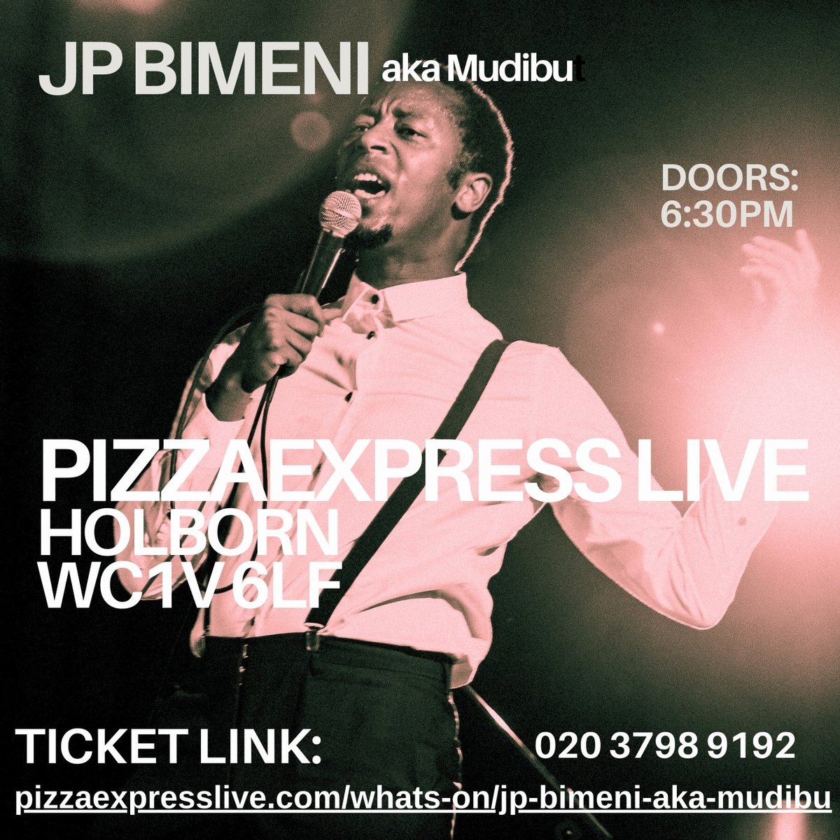 Doors: 18:00 Date: 9TH APRIL TICKETS: pizzaexpresslive.com/whats-on/jp-bi… @pizzajazzclub @CiyoBrown @levelneville1 @tonykofi @SeanHargreaves @kevinrobinsondj @Peteradamhill @Caramba_Prod