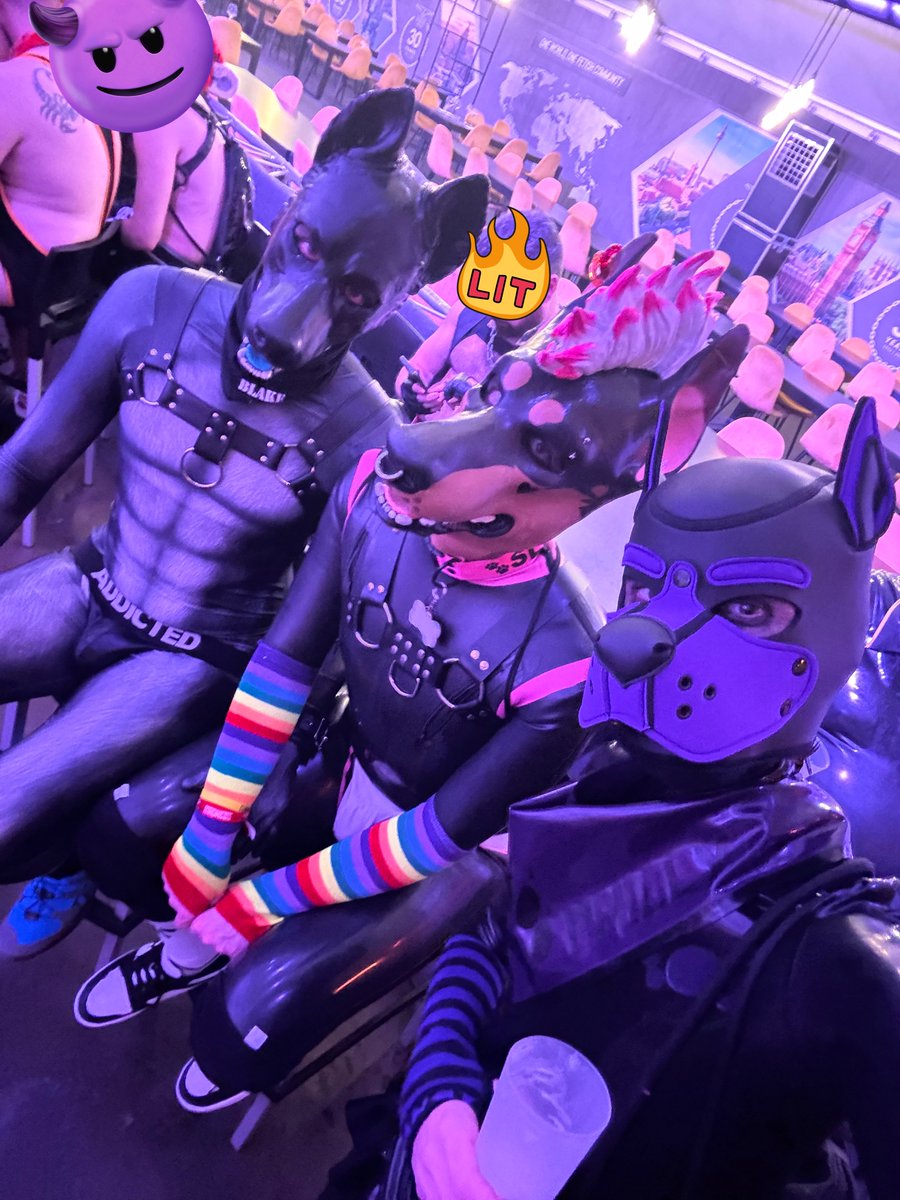 Back home from @DarklandsFest all dead but satisfied 🥵🔥. Was so nice meeting up with so many new and old friends. 💜 Cant wait to be back next year. 😈 @PupHorn @Dokuta_Woof @PupMuli @BlakeHuskyDog @PupBropix #Darklands2024