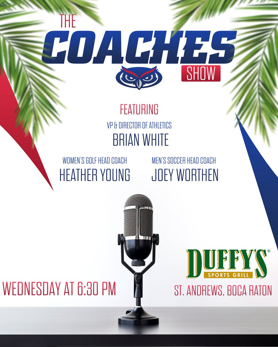 Be sure to catch tomorrow’s Coaches Show at @duffysmvp! On the mic 🎙 @Brian_E_White_ @hbowie_young @joeyworthen #WinningInParadise