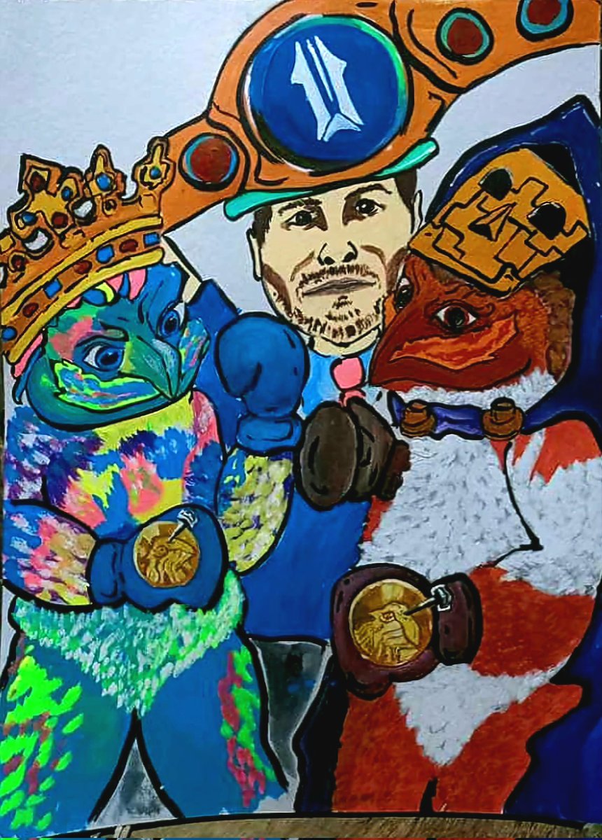 @DickKingz @SEI_Whales_ <a href="/illuviumio/">Illuvium</a> Now its fully painted. ILLUVIUM OVERWORLD HEAVYWEIGHT BOXING MATCH ft Air Holo aka Gypsy King Doka vs Fire Fiery aka Bronze Bomber Doka. With the boss <a href="/KieranWarwick/">Kieran.eth</a>  holding the Belt.  Also boxing gloves sponsored by @TheSeiWhales 

link.illuvium.io/Sniper #illuvium #coverart