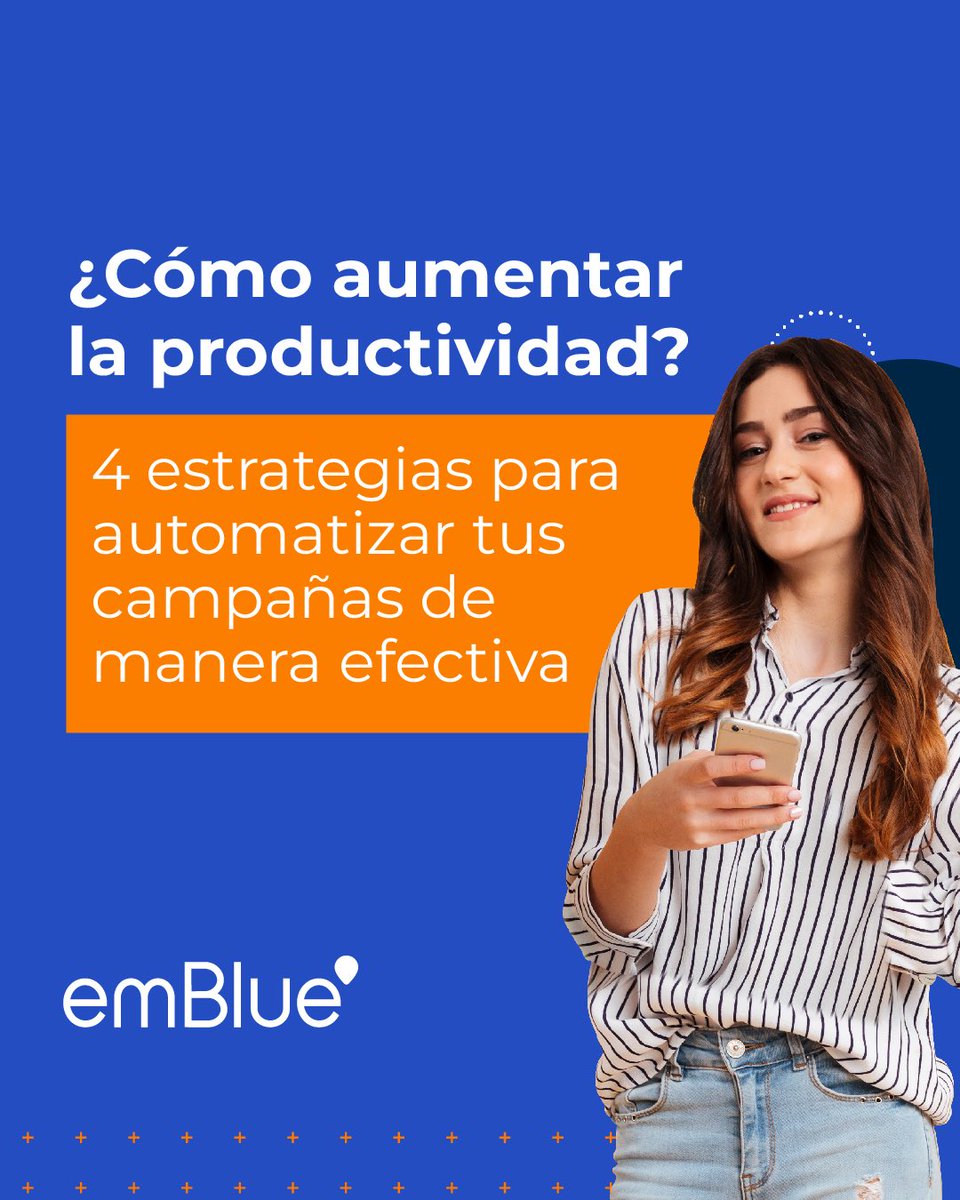 Optimiza la productividad de tus equipos con el módulo de automatización de campañas de emBlue. Trabaja eficientemente, mejora estrategias y ahorra tiempo y recursos. Descubre ejemplos para incrementar tu productividad: embluemail.com/casos-de-uso/p… #automation #productividad