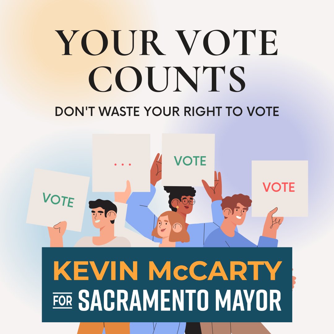 If you haven't done so yet, make sure to Go Out and Vote! Vote Center Locations-elections.saccounty.gov/votecenters/pa… #SacMayor