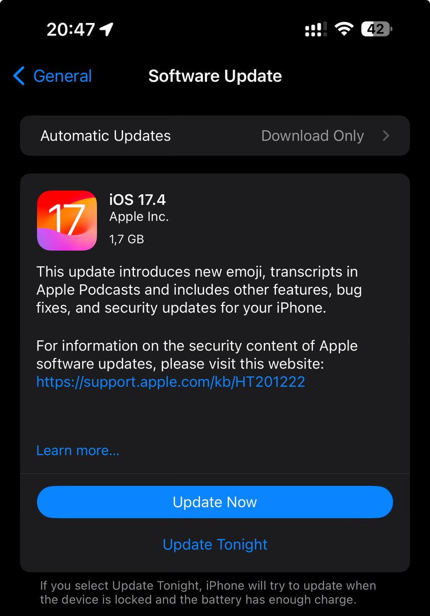 Update time 🤗
#iOS 17.4