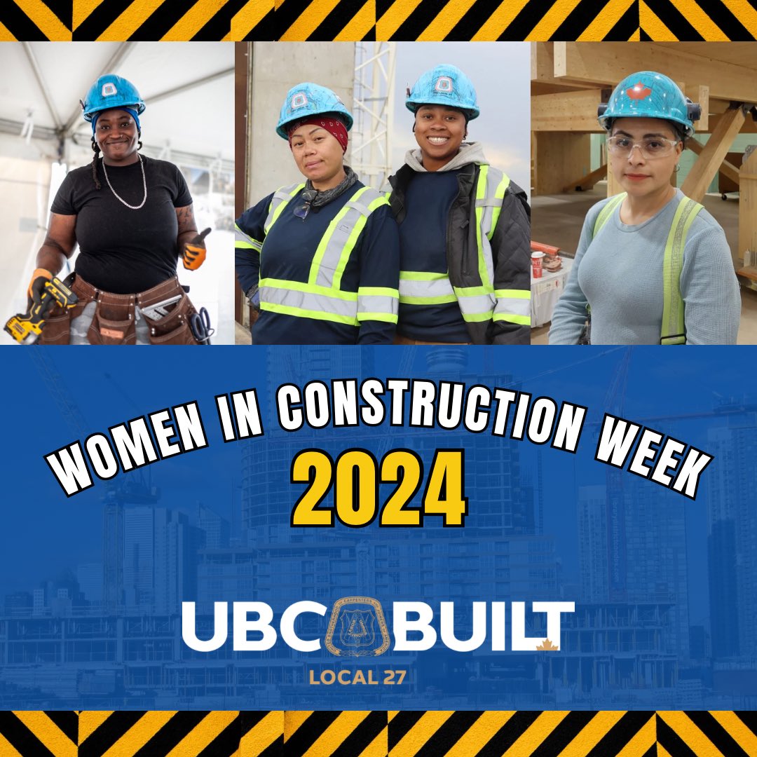 This week we recognize the many strong and intelligent Women in Construction! It’s important to recognize all the Sisters in the Brotherhood for all the hard work they do and the vital roles they play in our Union! 👷‍♀️🏗👷🏿‍♀️