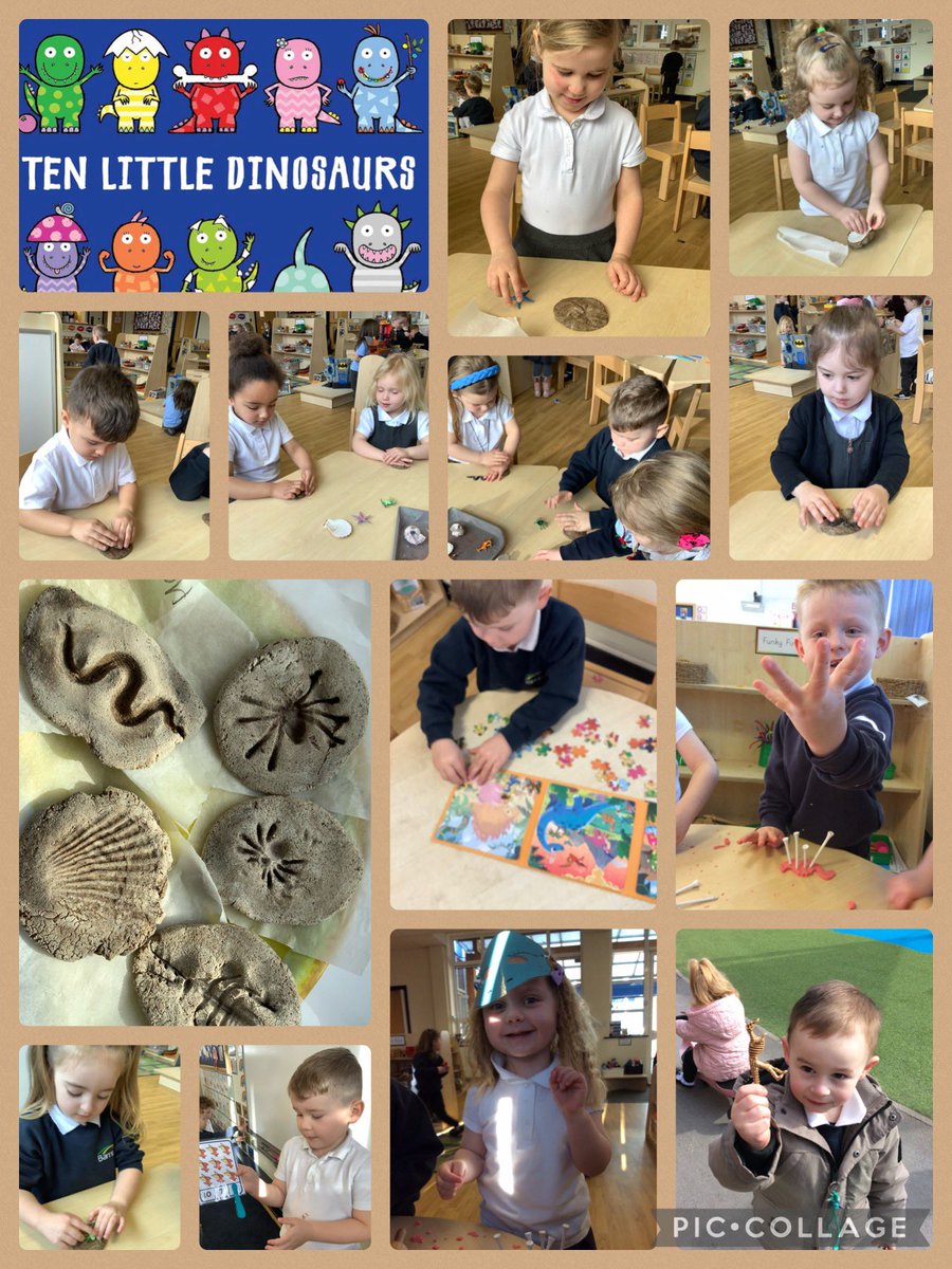 Our focus text, 10 Little Dinosaurs, has given us inspiration for our learning. Today, we have made fossils, using our muscles to squash and squeeze the  salt dough. Amazing following of instructions. <a href="/BarntonMrsL/">Alison Lawson</a> <a href="/BarntonMissR/">Miss Rutter</a>