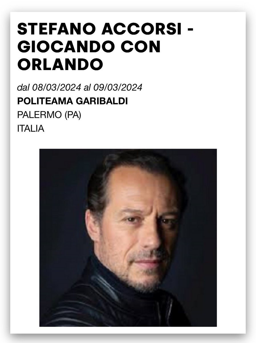 Ci vediamo a Palermo #GiocandoConOrlando