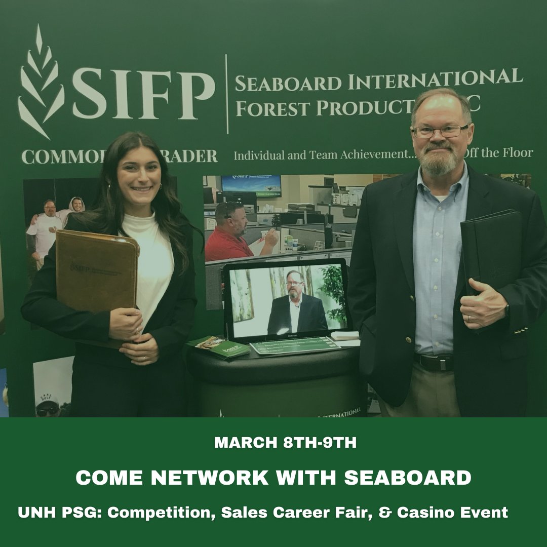 UNH Wildcats, we are currently hiring Commodity Lumber Traders. Come speak with us about our career opportunities at the Professional Sales Group Sales Competition on March 8th! #UNH #CommodityTrader #SIFP #Hiring