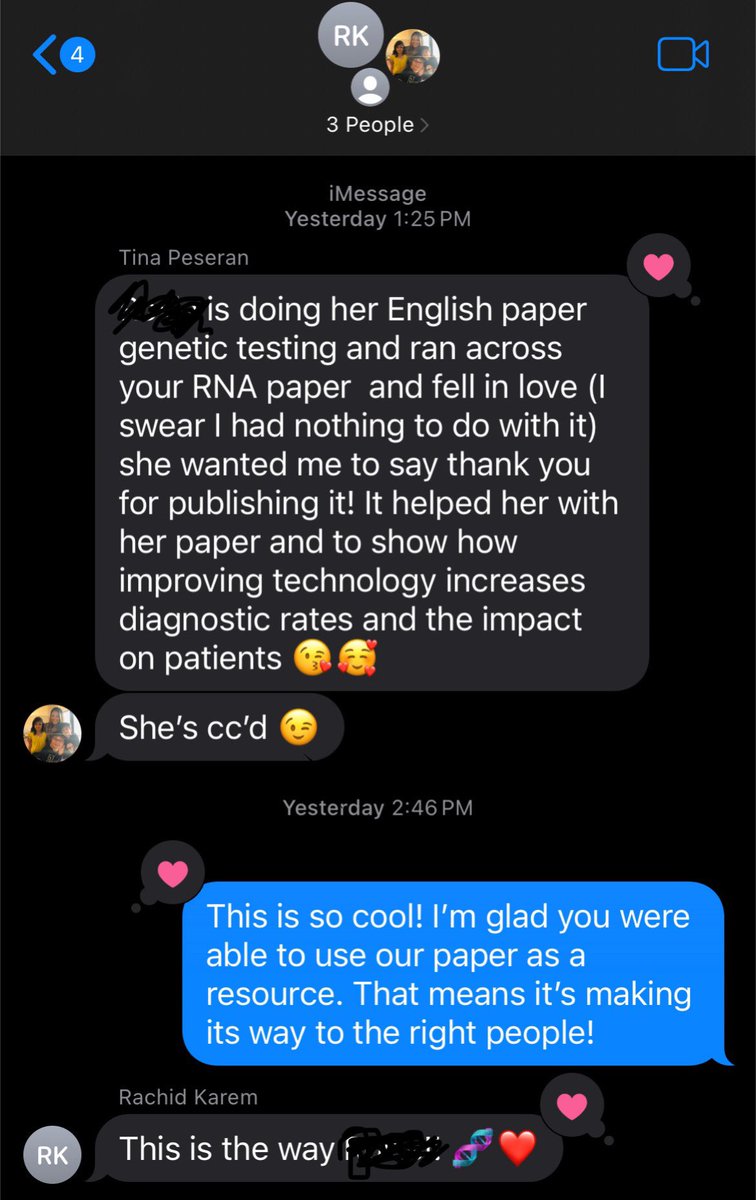 carrieotype's tweet photo. We hoped to write this paper so it could bring novelty to experts in the field but still be approachable to those new to RNA sequencing. Hearing that it resonated with a scientist-in-training teenager is our best compliment yet. @AmbryGenetics  #clinicalresearch  #RNA #genechat https://t.co/BH1AKKGIoi