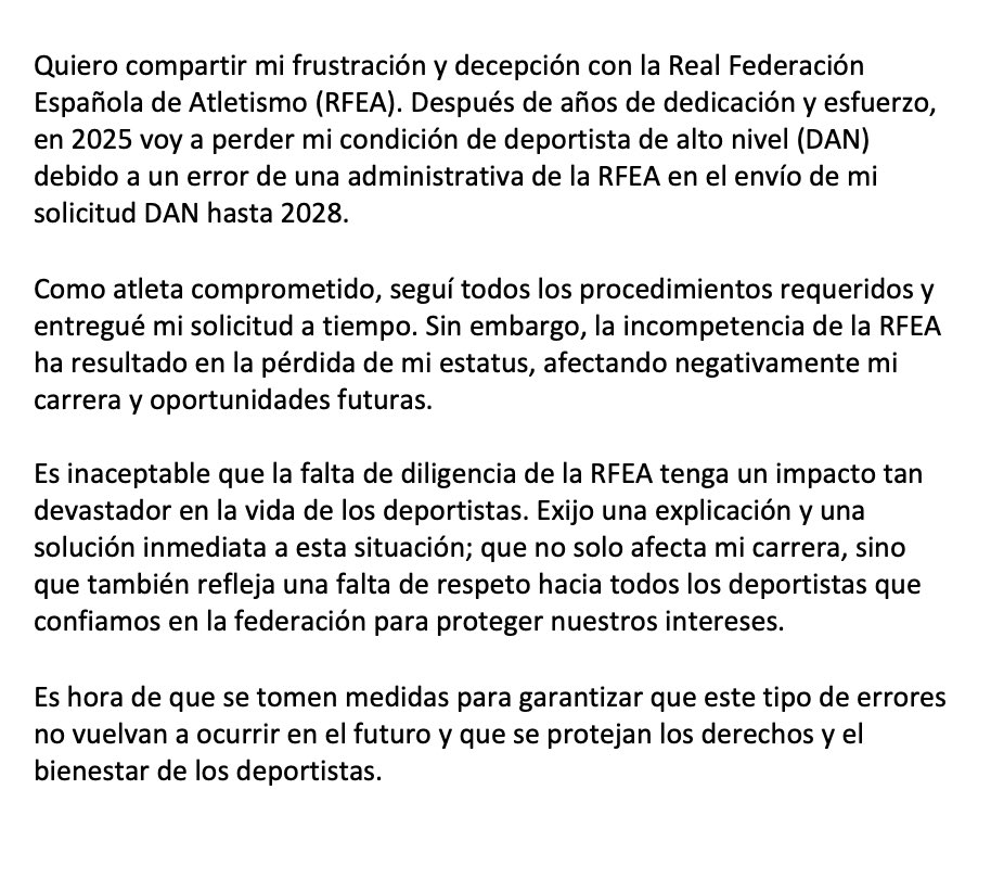 Gonzalo García (@gonzalosnow) on Twitter photo ⚠️🚨JUEGAN CON LO QUE SEA Y LOS PERJUDICADOS SOMOS NOSOTROS, LOS QUE TRABAJAMOS‼️‼️ <a href="/atletismoRFEA/">atletismoRFEA</a> @raulchapado <a href="/antsamu/">Antonio Sánchez Muñoz-OLY</a> ⚠️🚨JUEGAN CON LO QUE SEA Y LOS PERJUDICADOS SOMOS NOSOTROS, LOS QUE TRABAJAMOS‼️‼️ <a href="/atletismoRFEA/">atletismoRFEA</a> @raulchapado <a href="/antsamu/">Antonio Sánchez Muñoz-OLY</a>