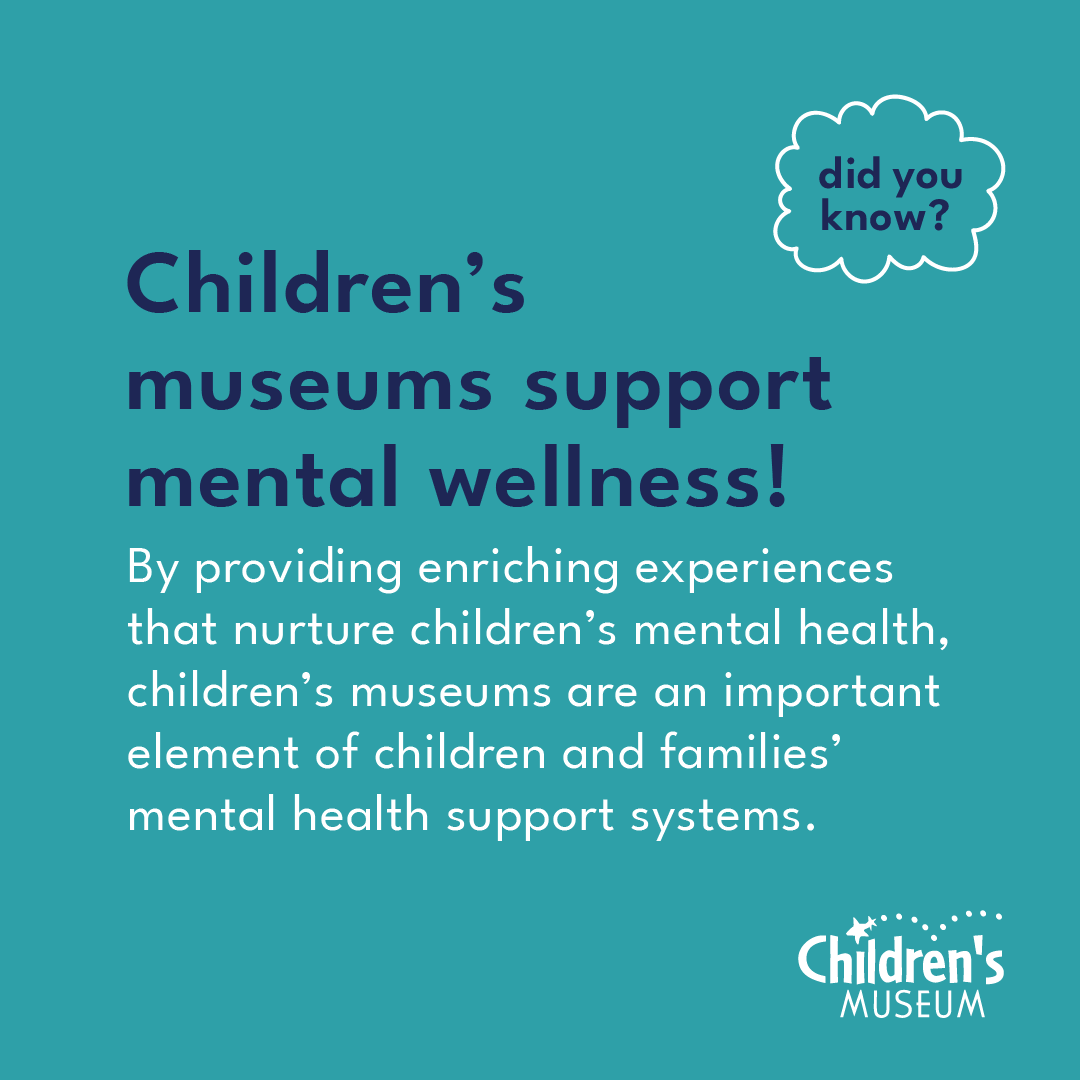 #DYK Children's museums support mental wellness! @ACM_Worldwide's latest publication focuses on the role of children's museums in supporting children's mental health. We're proud to be part of a global community of #ChildrensMuseums creating environments where children thrive!