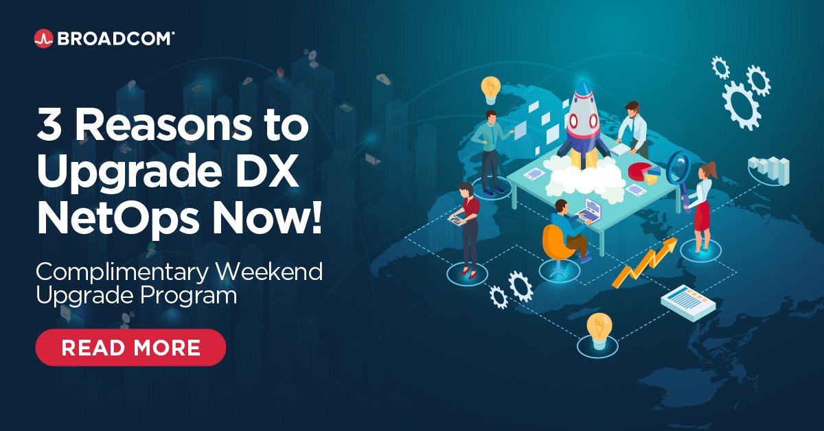 ximena93's tweet photo. Struggling with software upgrades? Discover relief with our dedicated Weekend Upgrade Program, streamlining the process! Explore our blog to learn more about joining the program and the benefits of upgrading your DX NetOps with us and join the program! https://t.co/SAoZlH0q5P https://t.co/tfop3UMVFw