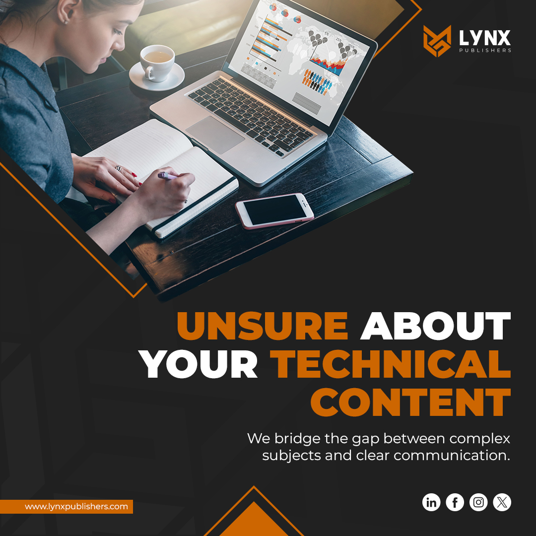 LynxPublishers's tweet image. Don&apos;t let technical jargon become a publishing roadblock! 🫷

Lynx Publishers are your experts in clear and concise technical writing.

Visit our website now.
lynxpublishers.com
.
.
.
.
.
#LynxPublishers #technicalwriting #technicalwritingtips #technicalblogwriting