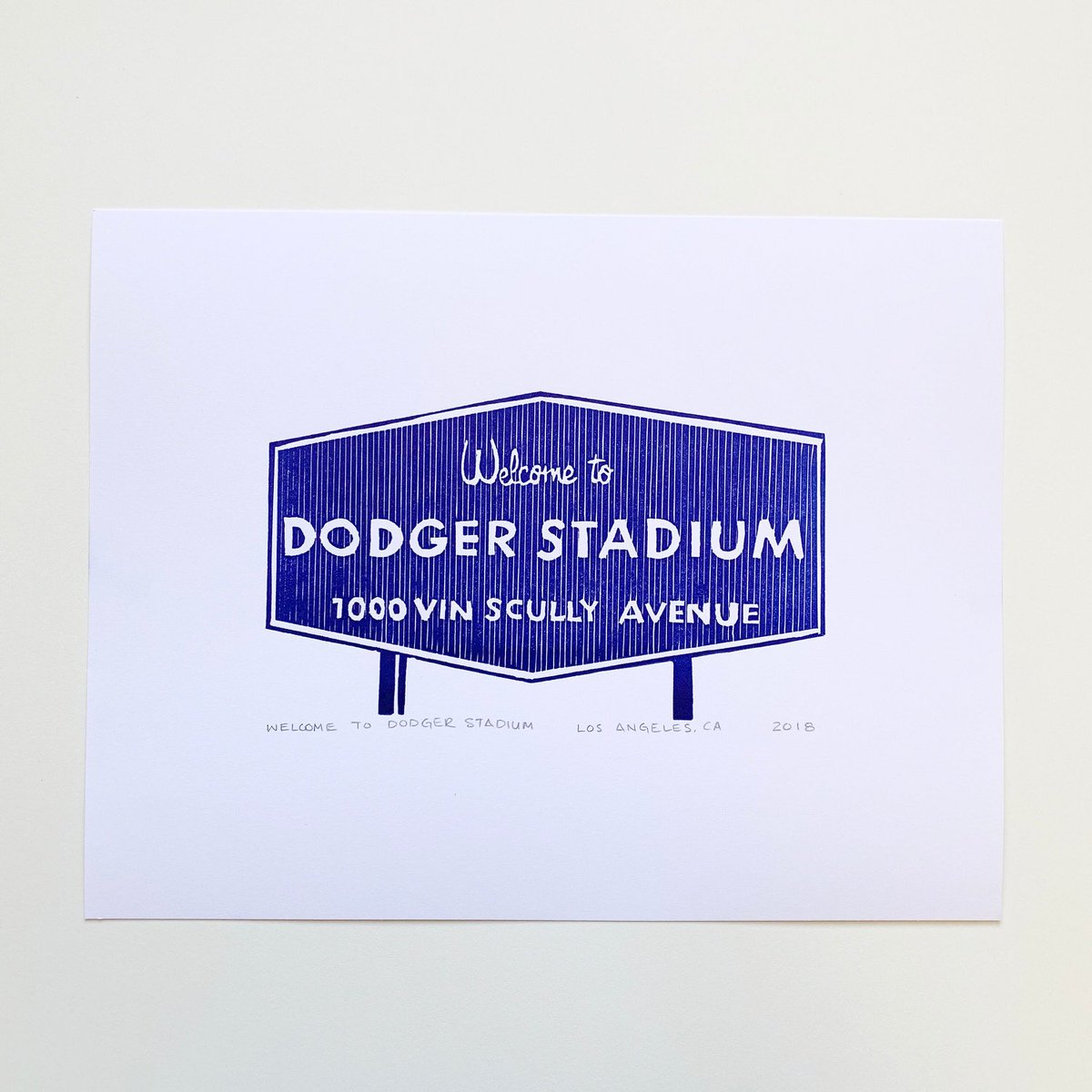 InkandSmog's tweet photo. Can’t wait to get back to #dodgerstadium ! #Letterpress prints in the shop, ready to ship! 💙 #baseball #springtraining #dodgers #losdoyers
 https://t.co/PaAl6JJOp1 https://t.co/1DTZ5EL5Wd