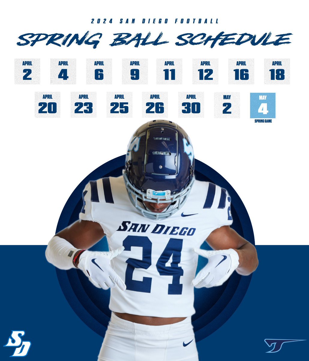 4 weeks until Spring Ball but who’s counting? #GoToreros