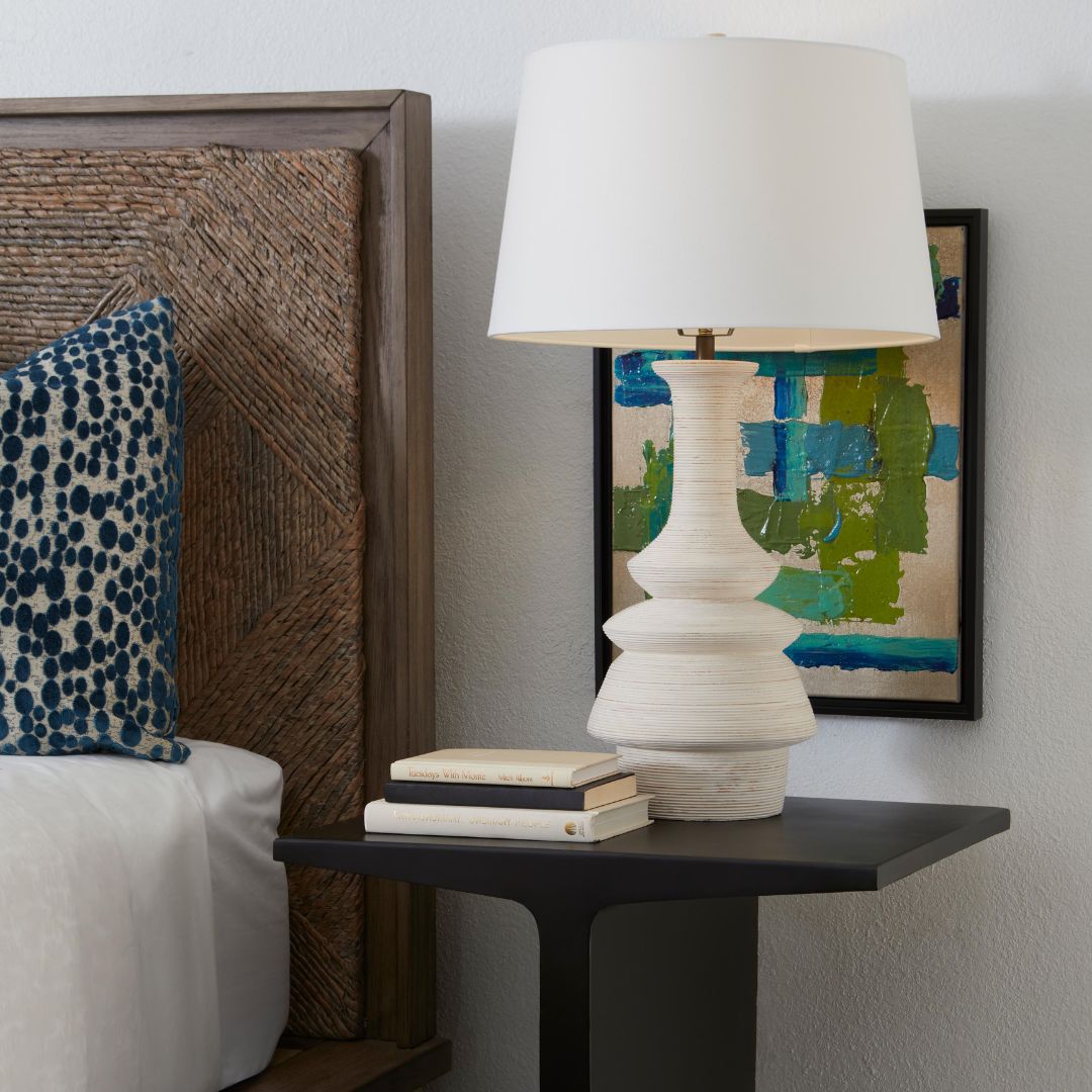 CyanDesignHome's tweet image. Harmony in design! ✨ Milos Ottoman, hand-woven Bac-Bac around a hardwood frame, meets the vintage-inspired Barcelona Table Lamp and the minimalist Anvil Side Table. Perfectly scaled for a king-size bed or any corner of your space. 🌿💡 

#cyandesignhome #cyandesigntransformed