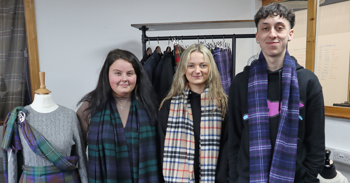 ScotlandShop's tweet photo. Celebrating Scottish Apprenticeship Week with our apprentice team.
Cara (wearing Black Watch Modern) works in Customer Services and Marketing
Catherine (wearing Thompson Camel) works in Dispatch
Alan (wearing Scotland Forever) works in Dispatch and Marketing
#scotappweek2024 https://t.co/UMk1l1crqP