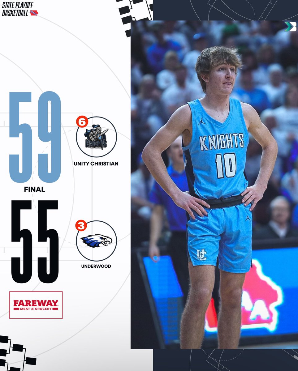 🚨𝐅𝐈𝐍𝐀𝐋 𝐒𝐂𝐎𝐑𝐄🚨

UPSET ALERT 🔥👀

Unity Christian hangs on in the final seconds to advance to the 2A State Semi Finals 🔥

They will face #2 Seed Hudson 💯