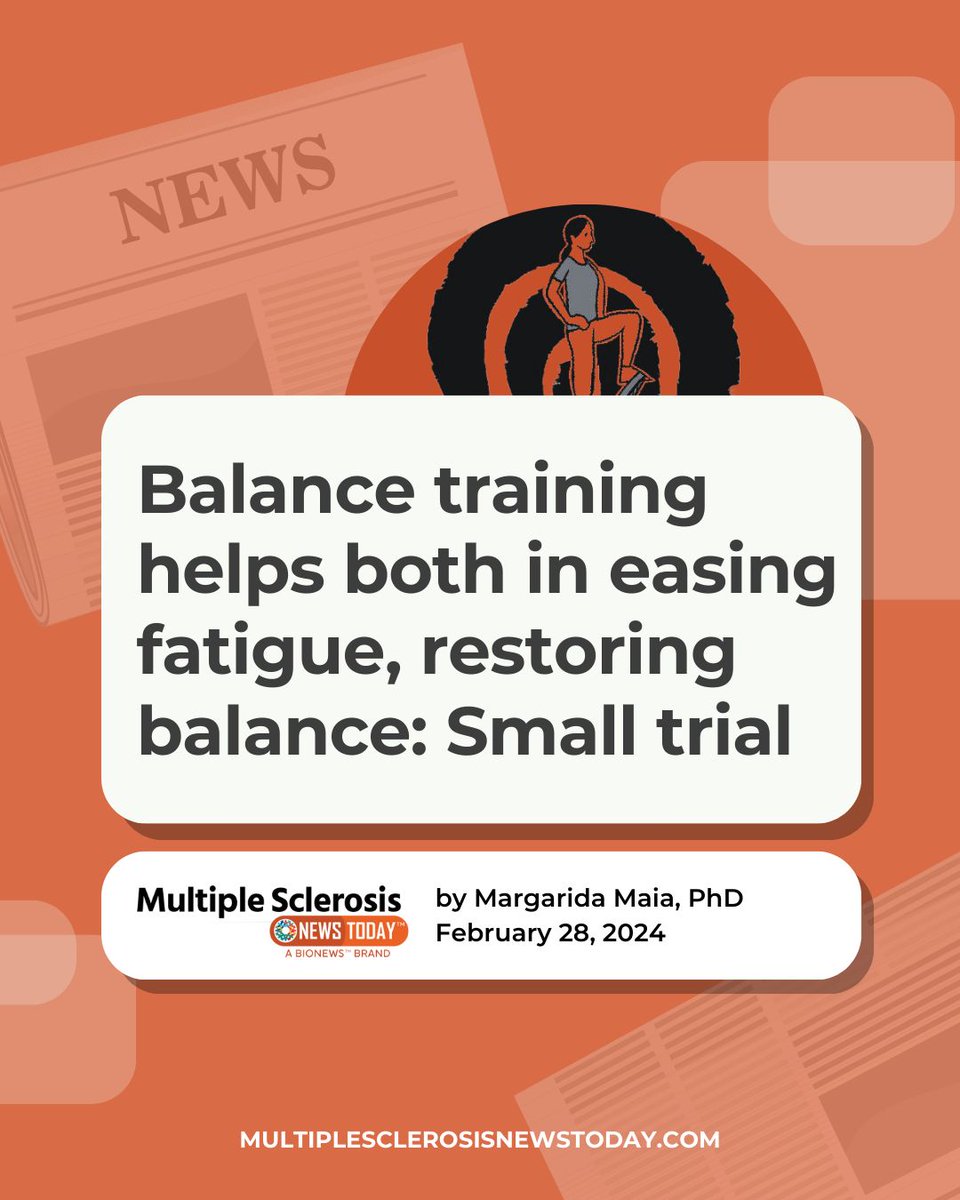 MSNewsToday's tweet photo. Do you struggle with fatigue? A recent study suggests exercises that strengthen endurance and balance might help. https://t.co/2IRkXHgWoA 

#multiplesclerosis #msresearch #msnews #msandexercise #chronicfatigue https://t.co/zOPs0y8vwk