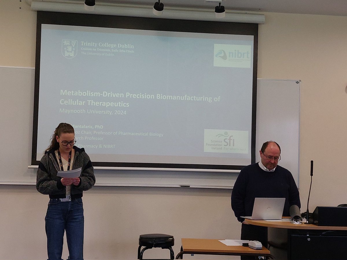 Prof Karen English (@kenglishlab) on Twitter photo It was a pleasure to host Prof Sakis Mantalaris from <a href="/TCDTMI/">TTMI - Trinity Translational Medicine Institute</a> and <a href="/NIBRT_/">NIBRT</a> as our Immunology & Global Health speaker today. Sakis spoke about his exciting work in trying to address heterogeneity in Cell Therapy using metabolomics. <a href="/MU_IGH/">Immunology & Global Health @ Maynooth University</a> <a href="/MaynoothBiology/">Maynooth Biology</a> <a href="/MaynoothUni/">Maynooth University</a> It was a pleasure to host Prof Sakis Mantalaris from <a href="/TCDTMI/">TTMI - Trinity Translational Medicine Institute</a> and <a href="/NIBRT_/">NIBRT</a> as our Immunology & Global Health speaker today. Sakis spoke about his exciting work in trying to address heterogeneity in Cell Therapy using metabolomics. <a href="/MU_IGH/">Immunology & Global Health @ Maynooth University</a> <a href="/MaynoothBiology/">Maynooth Biology</a> <a href="/MaynoothUni/">Maynooth University</a>