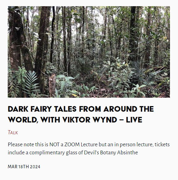 LIVE at the museum - Dark Fairy Tales From Around The World, with Viktor Wynd - LIVE #DarkFairyTales #FromAroundTheWorld #ViktorWynd @TheLastTuesdayS thelasttuesdaysociety.org/exhibition/dar…