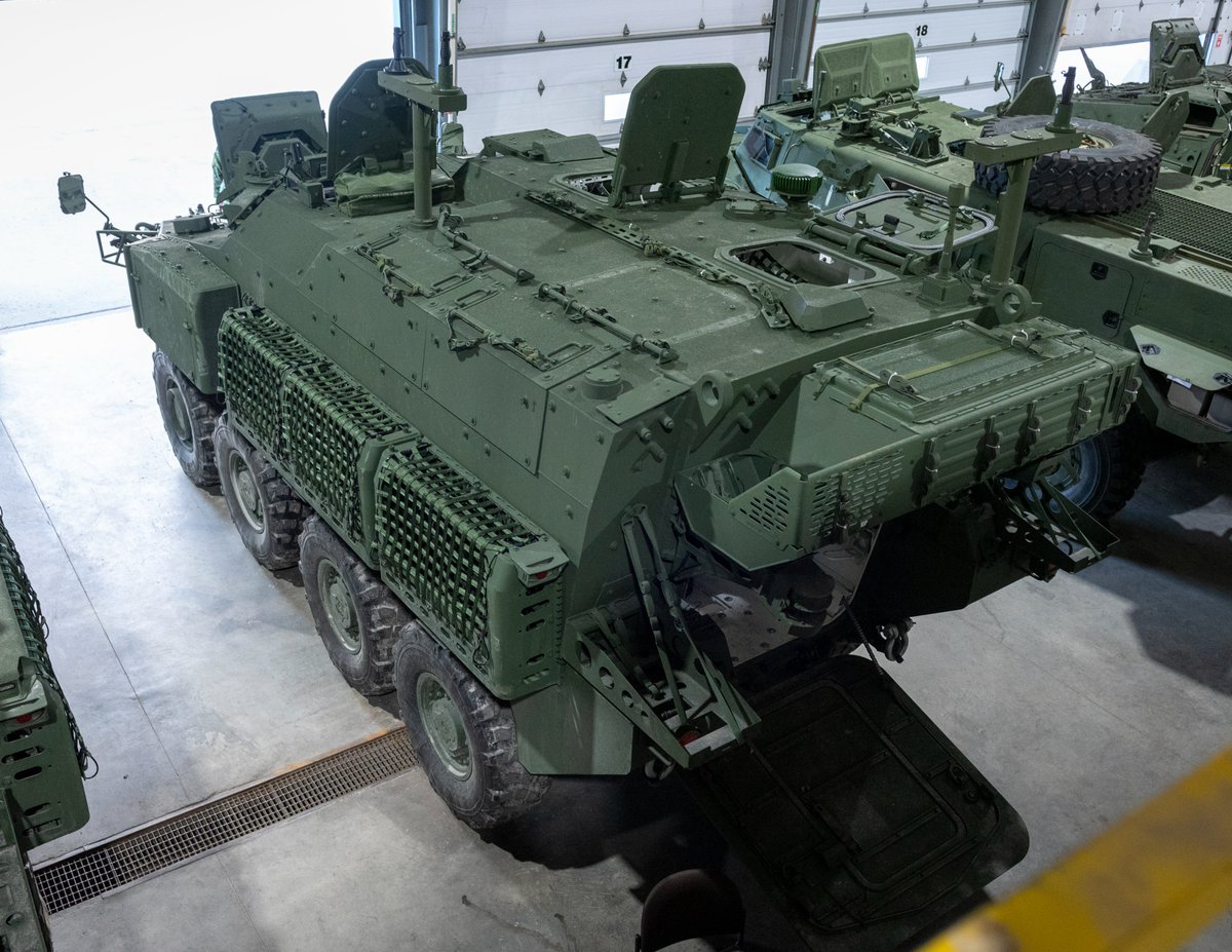 Get your road trip playlists ready! Delivery of the @CanadianArmy’s new Armoured Combat Support Vehicle Troop/Cargo variant has started. #WellEquipped