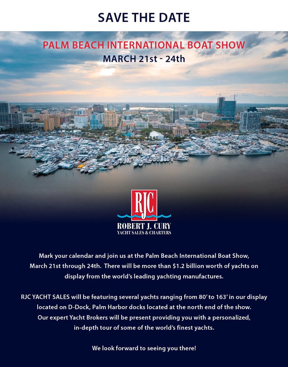 Join us at the Palm Beach International Boat Show!