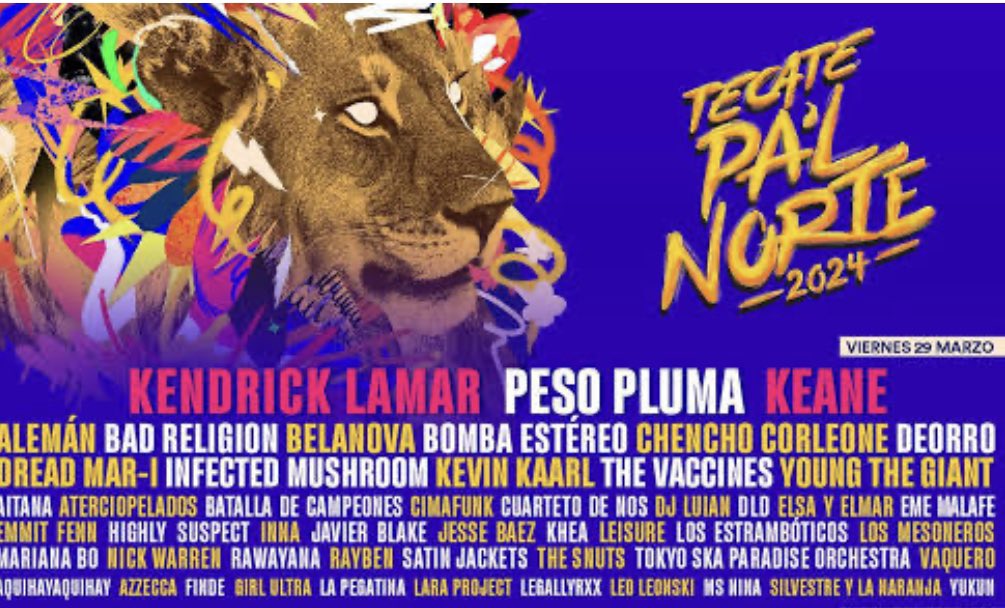 erikaflwrs's tweet image. Amix, ayúdenme con un RT para encontrar a ese par que quiere ir el viernes al @TecatePalNorte a ver a @kendricklamar y @Belanova
@Vendo_Boletos #kendricklamar #tecatepalnorte #vendoboletos