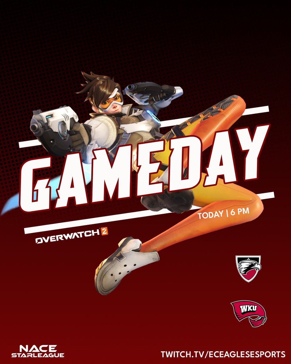 Happy Tuesday and you know what that means, it's GAMEDAY! 

🎮Overwatch 2 vs WKU Hilltoppers
🕧6 pm cst
💻Twitch.tv/eceaglesesports

Our friends over at <a href="/HighgroundOW/">Highground</a> will continue to bring coverage and can't wait for you to join us!

#overwatch2 #collegeesports #esports #gamer