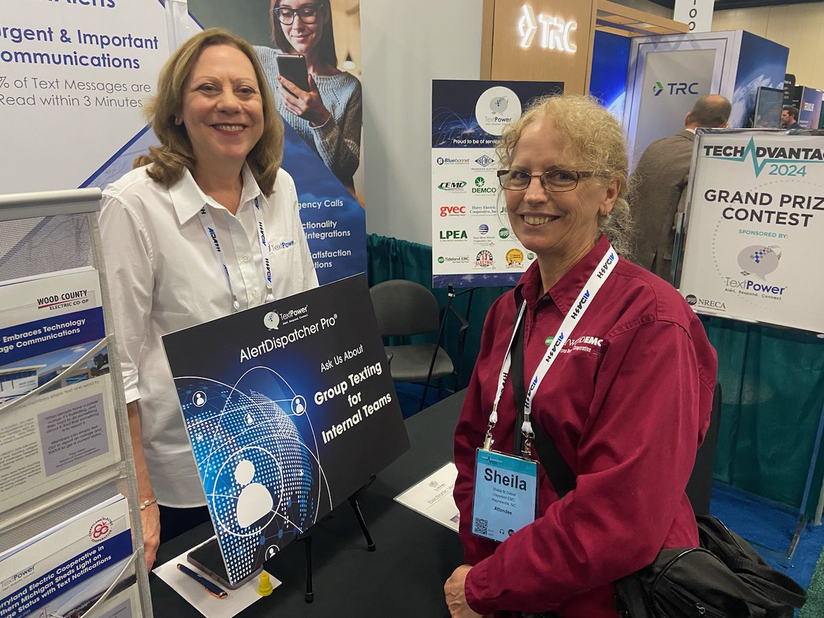 textpower's tweet image. Great to see you at TechAdvantage2024!
#TechAdvantage24 @NRECANews