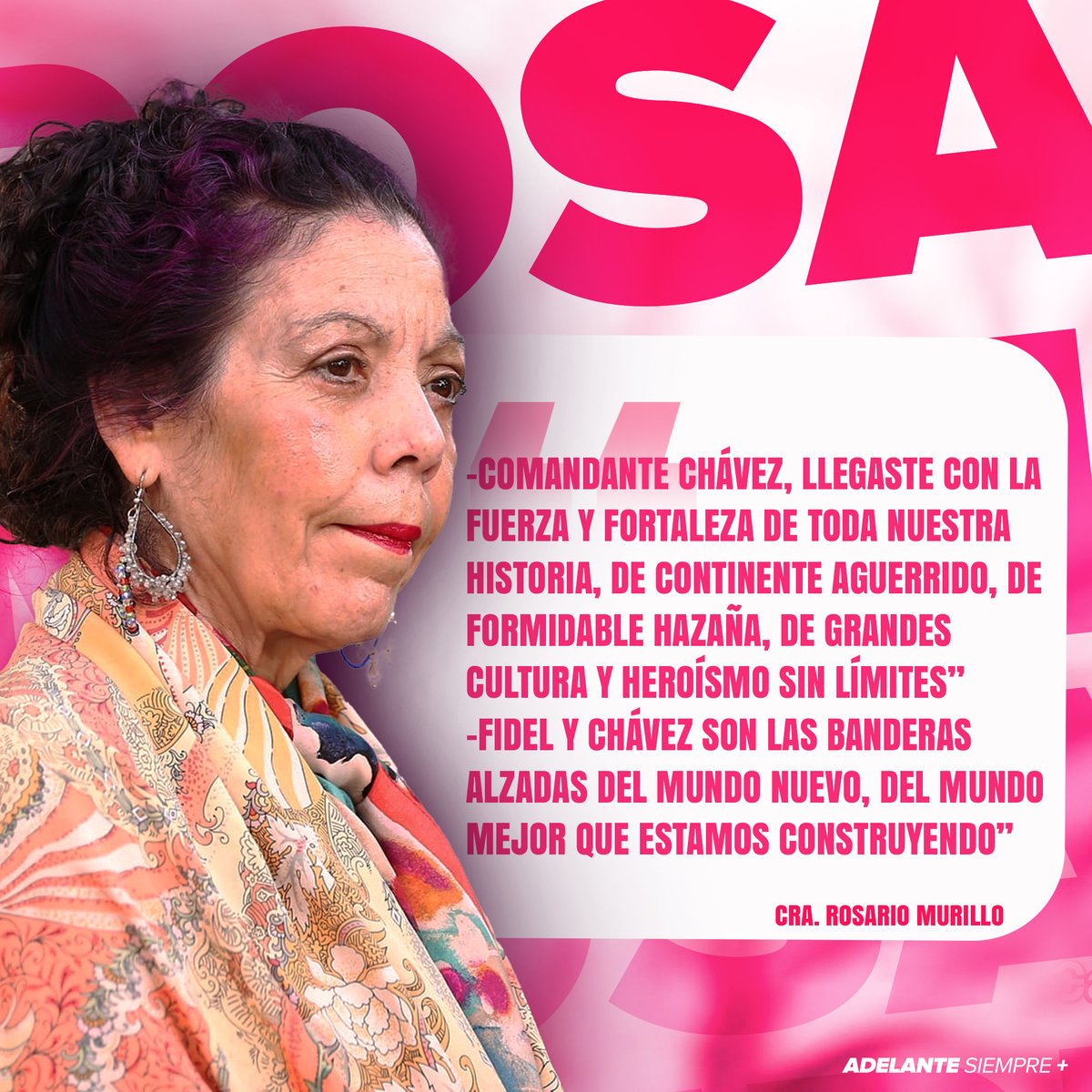 Vicepresidenta de #Nicaragua Rosario Murillo en Comunicación con las familias Nicaragüenses hoy #5DeMarzo del 2024. ❤️📷 
#AdelanteSiempre 
#4519LaPatriaLaRevolucion